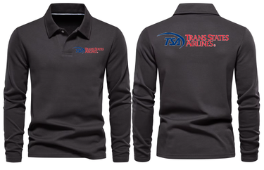 TRANS SATATES AIRLINES LONG SLEEVE POLO